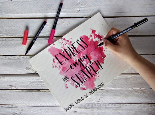 Brushpen Sakura Pigma fijn zwart-5