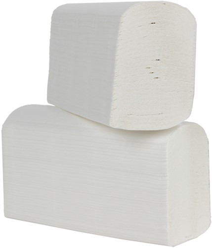 Handdoek Cleaninq i-vouw 2-laags 206x240mm 25x150vel wit-3