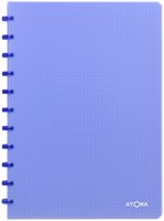 Schrift Atoma A4 ruit 5x5mm 144blz 90gr PP transparant assorti-1