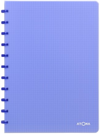 Schrift Atoma A4 ruit 5x5mm 144blz 90gr PP transparant assorti-1