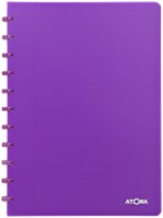 Schrift Atoma A4 ruit 5x5mm 144blz 90gr PP transparant assorti-2