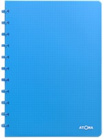 Schrift Atoma A4 ruit 5x5mm 144blz 90gr PP transparant assorti-3