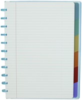 Schrift Atoma A4+ lijn 120blz 90gr PP transparant assorti-5