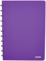 Schrift Atoma A4 ruit 4x8mm 144blz 90gr PP transparant assorti-3