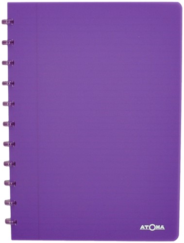 Schrift Atoma A4 lijn 144blz 90gr PP transparant assorti-2