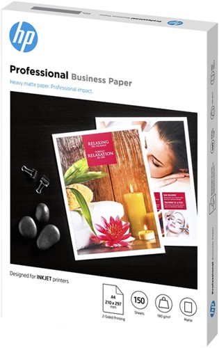 Inkjetpapier HP 7MV79A, A4 180 gram, mat, 150 vel