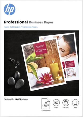 Inkjetpapier HP 7MV79A, A4 180 gram, mat, 150 vel-2