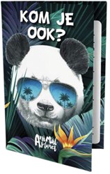 Uitnodigingen Panda 13.5x9cm