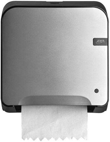 Handdoekroldispenser Quartzline Q14 Matic XL klein zilver 441199