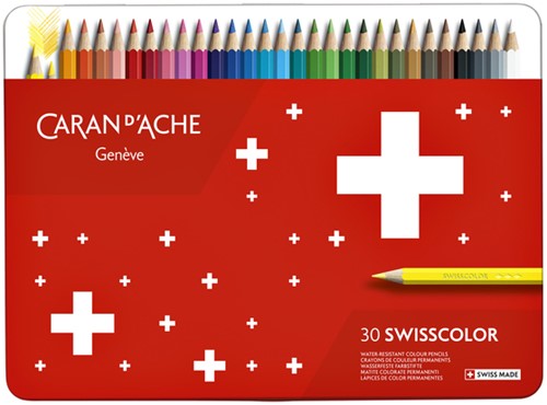 Kleurpotloden Caran d'Ache Swisscolor 30 stuks assorti