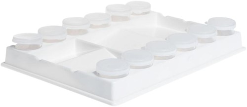 Palet Conda 20 x 15 x 3 cm plastic wit