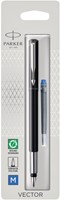 Vulpen Parker Vector black medium blister à 1 stuk