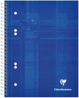 Collegeblok Clairefontaine Studium A5+ ruit 5x5mm 6-gaats 80 pagina's assorti