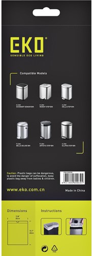 Afvalzak EKO MDPE type A met trekband 35x40cm 3-6L wit rol à 30 stuks-3