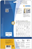 Etiket HERMA 4598 105x148mm A4 folie wit 40stuks-2