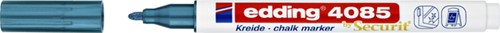 Krijtstift edding 4085 by Securit rond 1-2mm metallic blauw-2