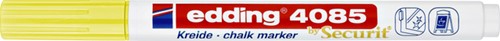 Krijtstift edding 4085 by Securit rond 1-2mm neon geel