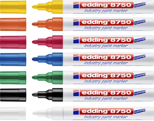 Paintmarker edding 8750 industrie 2-4mm geel-3