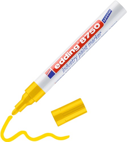 Paintmarker edding 8750 industrie 2-4mm geel-1