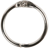 Boekbindersring Creativ Company 19mm zilver 10 stuks-2