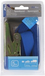 Spanband ProPlus ratel 5 meter blauw