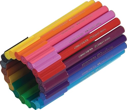 Kleurstiften Faber-Castell Connector assorti cadeauset à 80 stuks-2