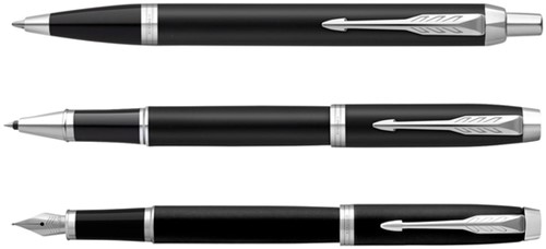 Rollerpen Parker IM matte black CT fijn-1