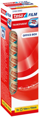 Plakband tesafilm®, 10mx19mm, transparant, 8 rollen