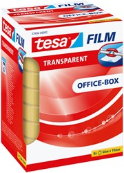 Plakband tesafilm®, 66mx19mm, Transparant, 8 rollen