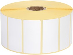 Labeletiket IEZZY Zebra 880199-025D 51x25mm 25mm wit permanent 2580st
