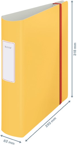 Ordner Leitz Cosy Active 180° 82mm PP A4 warm geel-2