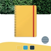 Notitieboek Leitz Cosy B5 160blz 100gr spiraal lijn geel-7