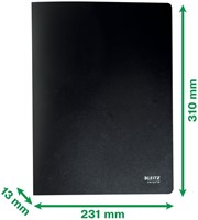 Showmap Leitz Recycle A4 20-tassen gerecycled PP zwart-3