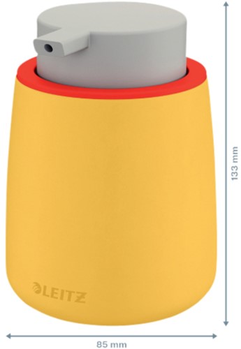 Handzeepdispenser Leitz Cosy voor handzeep 300ml geel-2