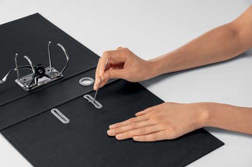 Ordner Leitz Recycle 180° 80mm karton A4 zwart-5