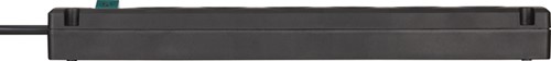 Stekkerdoos Brennenstuhl Bremounta 5vdig incl 2 USB 3m zwart-3