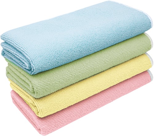 Microvezeldoek Greenspeed Re-belle 40x40cm roze 5 stuks-3