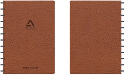 Schrift Adoc Business A4 ruit 5x5mm 144 pagina's 90gr bruin