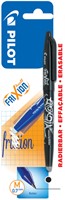 Rollerpen PILOT friXion medium zwart blister à 1 stuk