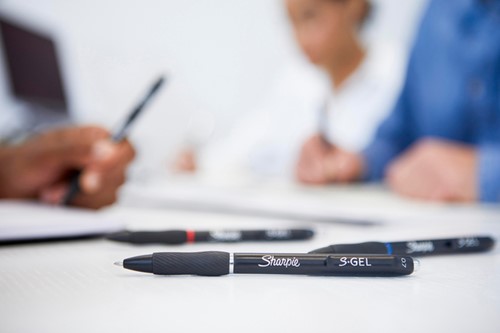 Gelschrijver Sharpie S-gel medium zwart blister à 3 stuks-2