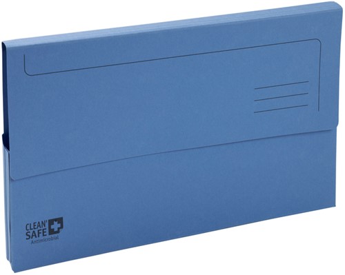 Pocketmap Exacompta Clean'Safe A4 400gr blauw 5 stuks-2
