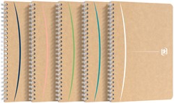 Spiraalblok Oxford Touareg A5 180 pagina's lijn assorti