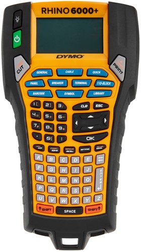 Labelprinter Dymo Rhino 6000+ industrieel abc 24mm geel-6