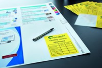 Etiket HERMA 4496 199.6x143.5mm geel 40stuks-1