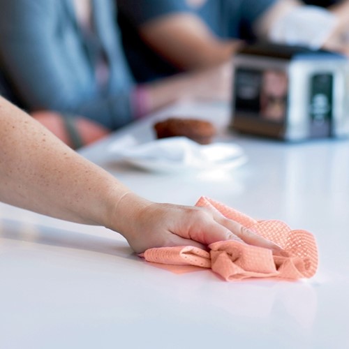 Reinigingsdoek Tork W8 Premium 1-laags 40 vel rood 194750-3