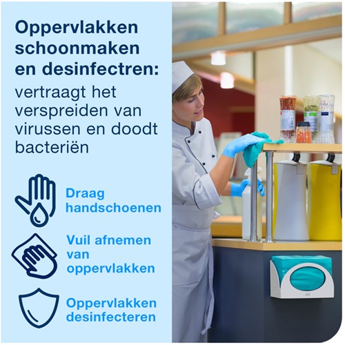 Reinigingsdoekdispenser Tork W8 Performance wit 655100-1