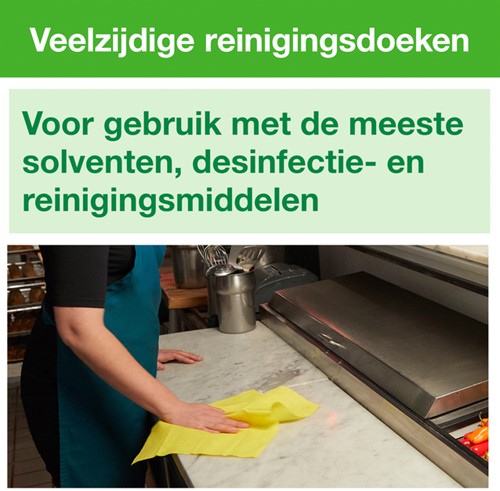 Reinigingsdoek Tork W8 Premium 1-laags 40 vel geel 194650-5