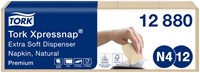 Servet Tork N4 Xpressnap Premium 1/2 vouw 2-laags 213x165mm 1000 vel naturel 12880