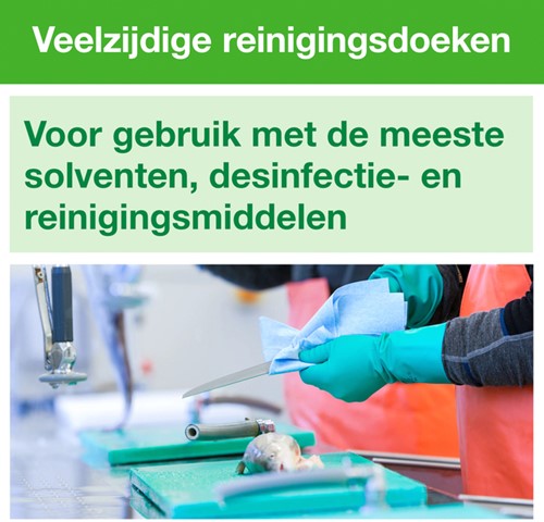 Reinigingsdoek Tork W8 Premium 1-laags 40 vel groen 194550-5