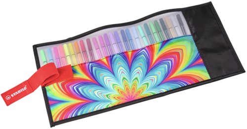 Viltstift STABILO Pen 68/25 Arty roletui medium assorti set à 25 stuks-3